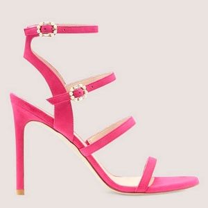 Stuart Weitzman Dazzle Gladiator 100 Suede Sandal